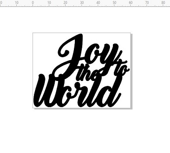 joy to the world  Christmas 60 x 46 mm pack 10